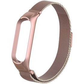 تصویر بند فلزی می بند 6/5 مدل میلانس Mi Band Milanese Loop Mi Band Milanese Loop