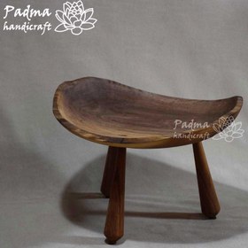 تصویر دیس چوبی پایه دار 