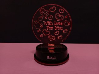 تصویر بالبینگ تمام رنگ تاچ طرح With Love For You 