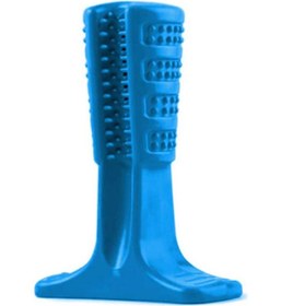 تصویر مسواک سیلیکونی سگ بچه برند برند generic 1Pc Silicone Bristly Pet Dog Toothbrush Puppy Dog Toothbrush Stick Teeth Cleaning Bushy Bite Toy Blue