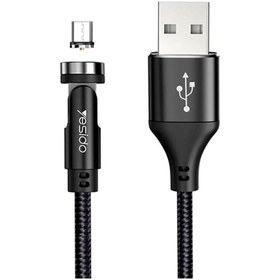 تصویر کابل شارژ مگنتی USB به microUSB یسیدو مدل YESIDO CA68 