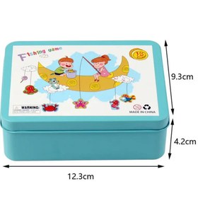 تصویر ماهیگیری چوبی جعبه فلزی 