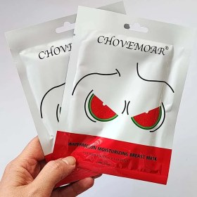 تصویر ماسک ورقه ای سینه حاوی عصاره هندوانه 25میل چوموآر Chovemoar Watermelon Breast Mask 25ml