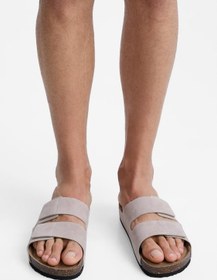 تصویر صندل اورجینال برند زارا Zara مدل DOUBLE STRAP LEATHER SANDALS کد 2707/420 