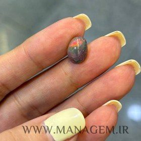 تصویر نگین سنگ اوپال سفید 