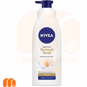 تصویر لوسیون بدن NIVEA مدل Sensual Musk مناسب پوست معمولی 400 میل 