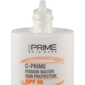 تصویر فلوئید ضد آفتاب حاوی ویتامین c و spf50 فیوژن واتر مناسب انواع پوست حجم 40 میل پر Prime Spf 50 Fusion Water Sun Protector 40 ml