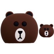 تصویر محافظ کابل عروسکی مدل خرس کوکی و استیچ 