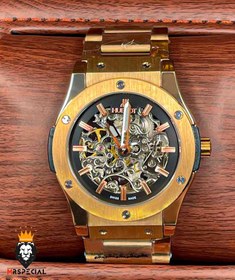 تصویر ساعت مچی مردانه هابلوت استیل رزگلد اتوماتیک 6725 HUBLOT BIG BANG 