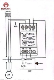 تصویر کنترل سه فاز TELE آنالوگ سری NA میکرومکس 
