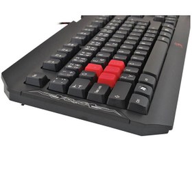 تصویر کیبورد ای فورتک سری گیمینگ مدل Q 100 ا Bloody Q100 Blazing Gaming Keyboard Bloody Q100 Blazing Gaming Keyboard