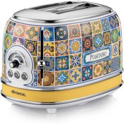 تصویر توستر دو اسلاید آریته رنگ پوزیتانو سری وینتیج ٠١۵۵/١p ARIETE TOASTER POSITANO 2-SLICE WITHOUT CLAMPS 0155/1P