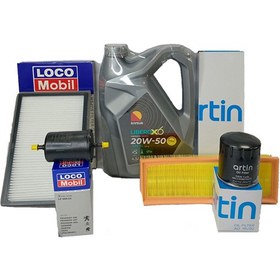 تصویر پکیج تعویض روغن سمند XU7 ریسان با صافی بنزین (استاندارد) 