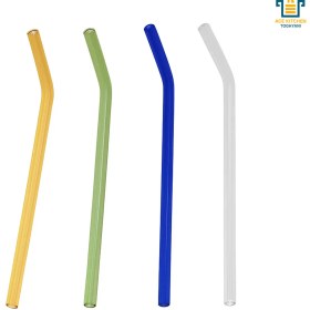 تصویر نی پیرکس رنگی ست ۴ عددی 