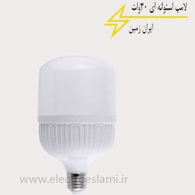 تصویر لامپ 30 وات ایران زمین استوانه ای LED 