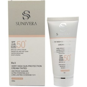 تصویر سانیورا کرم ضد آفتاب SPF50 بیرنگ فاقد چربی 