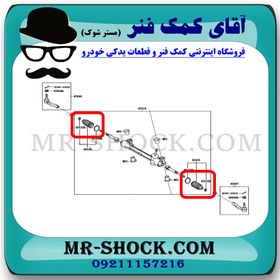 تصویر گردگیر جعبه فرمان تویوتا یاریس 2008-2012 برند ساخت تایلند 