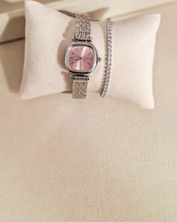 تصویر تخفیف ویژه ساعت دخترانه مدل نایدو کد2 رنگ سیلور صفحه صورتی کد 1249 