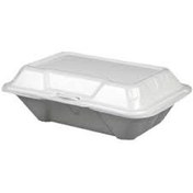 تصویر ظرف غذا یکبار مصرف فومی تک پرس 