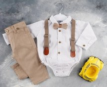 تصویر ست مجلسی نوزادی پسرانه سایز ۹-۱۲ ماهگی 