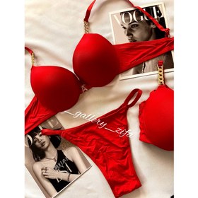 تصویر ست شورت و سوتین اسفنجی 