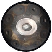 تصویر هنگ درام برند چوپی پن جنس استیل ضدزنگ تمام دست ساز طرح گل 