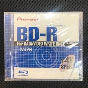 تصویر 4عدد بلوری خام Pioneer مدل BD-R ظرفیت 25 گیگ 