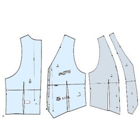 تصویر الگو جلیقه استردار 