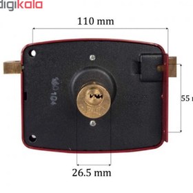 تصویر قفل حیاطی کاله مدل K20 