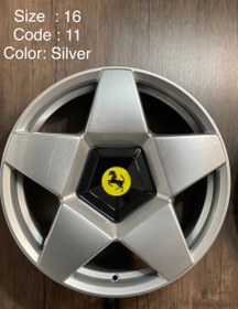 تصویر رینگ اسپرت سایز ۱۶ نقره‌ای (مدل فراری) ا Sport wheel Sport wheel