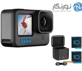 تصویر دوربین گوپرو GoPro HERO10 Black+ شارژر دوبل و باتری اضافه 