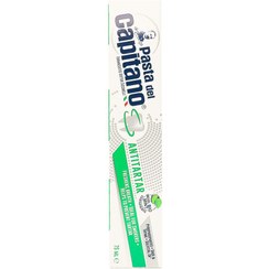 تصویر خمیر دندان ضد جرم سیگار پاستا دل کاپیتانو 75 میلی لیتر Pasta del Capitano Toothpaste Anti Tartar 75 ml