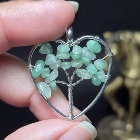 تصویر آویز گردنبند سنگ آونتورین معدنی کد Z7132 