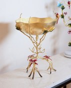 تصویر میوه خوری شاخه و برگ برنجی | مدل 1 