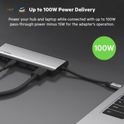 تصویر هاب USB-C بلکین 7 پورت مدل AVC009bt Belkin AVC009bt USB-C 7N1 Multi Dock Adapter