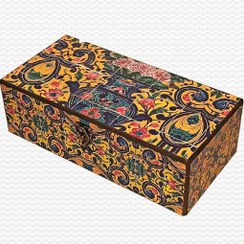 تصویر جعبه چوبی دمنوش ,چای و پذیرایی طرح مستطیلی 