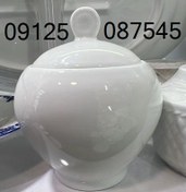 تصویر قندان سفید چینی زرین ایران سری ایتالیااف 