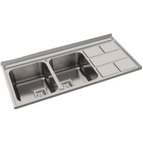 تصویر سینک ظرفشویی میلان مدل 5011 روکار - راست Milan Model 5011 Type On-Sit Sink