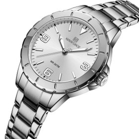 تصویر ساعت اورجینال زنانه نویفورس مدل NF5022 در ۶ رنگبندی - س Naviforce women's original watch, all silver model NF5022