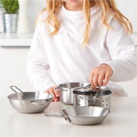 تصویر ست قابلمه 5-piece toy cookware set DUKTIG IKEA 