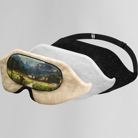 تصویر چشم بند خواب کورال طرح طبیعت مدل Coral223 Kava Coral223 Nature Sleep Mask