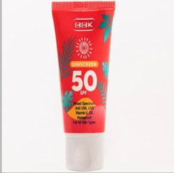 تصویر ضدافتاب رنگی ببک با spf ۵۰ Sun cream