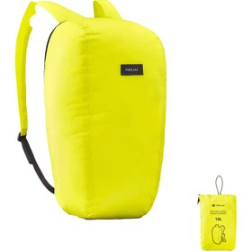 تصویر کوله حمل 10 لیتری فورکلاز دکتلون Forclaz Compact Backpack - 10 Liter - Yellow - Travel 