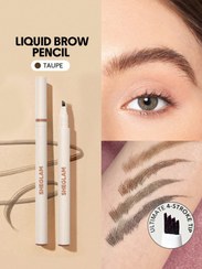 تصویر هاشور ابرو ماژیکی | Feather Better Liquid Eyebrow Pencil - taupe Feather Better Liquid Eyebrow Pencil