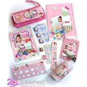 تصویر چاپ عکس روی لوازم مدرسه 