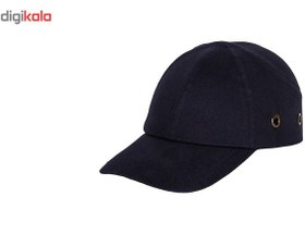 تصویر کلاه ایمنی اسپرت نقاب دار مدل کپ - زرد 