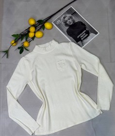 تصویر بلوز بافت - سفید 