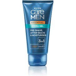 تصویر ژل مرطوب کننده قبل و بعد از اصلاح مردانه Avon Care Men 