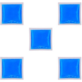تصویر یخ خشک سفری مدل ژله ای کد D40 بسته 5 عددی - سفید 