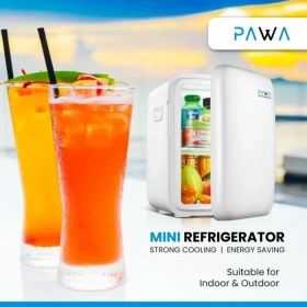 تصویر مینی یخچال 10 لیتری پاوا مدل PW10LMR به همراه گرم کن PAWA Mini Fridge - White